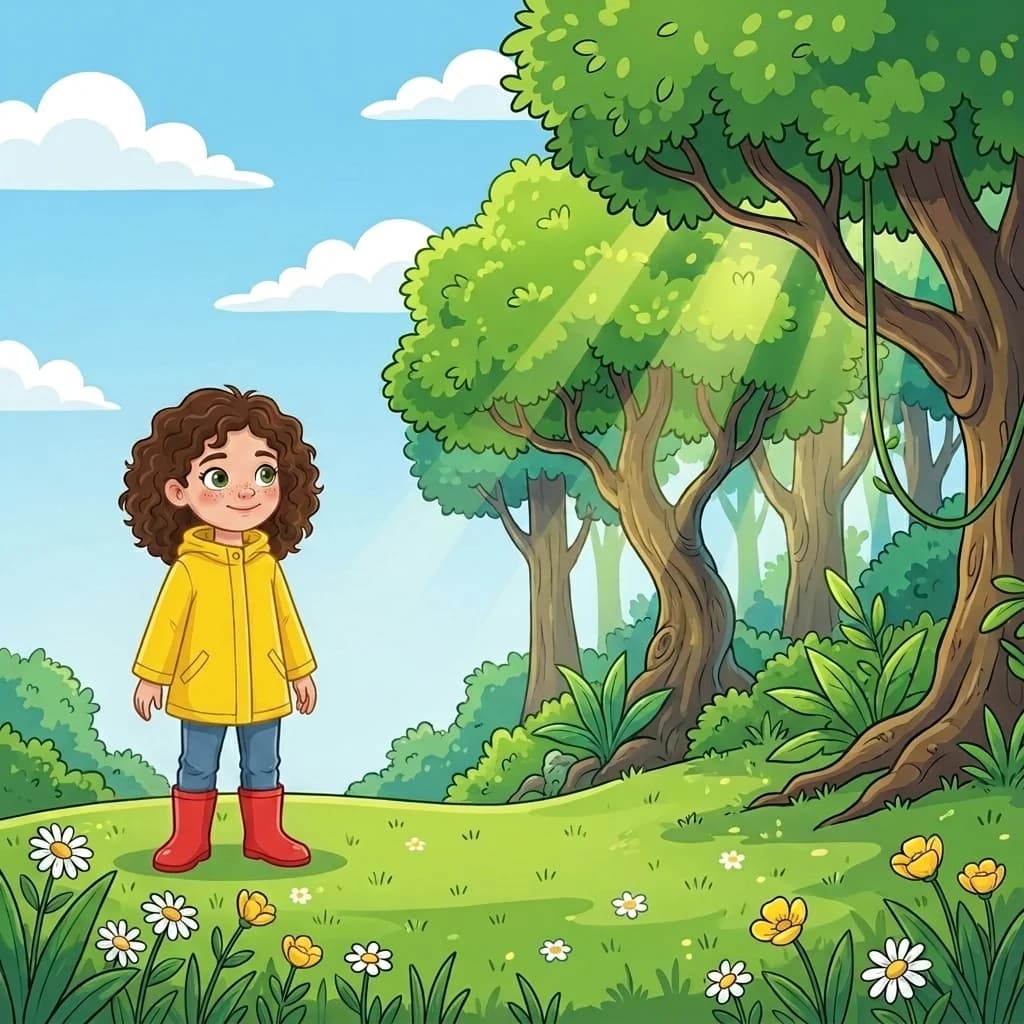 Es war einmal ein Mädchen namens Emma. Sie hatte lockige Haare und Sommersprossen wie kleine Sterne. Am liebsten trug s…