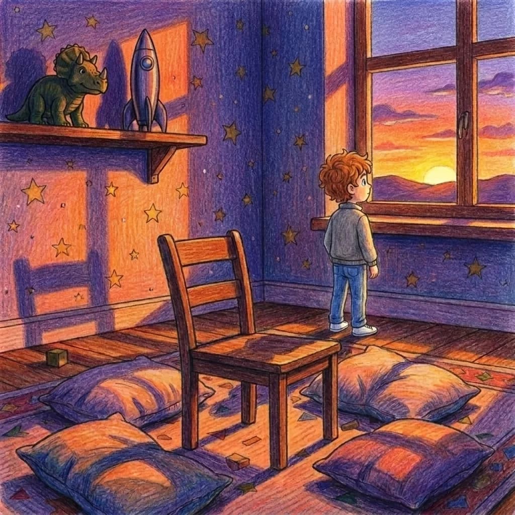 Aber wenn der Tag müde wurde und die Sonne gähnend hinter den Hügeln verschwand, wurde alles anders. Die fröhlichen Far…